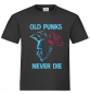 Preview: "OLD PUNKS NEVER DIE" T-Shirt unisex schwarz